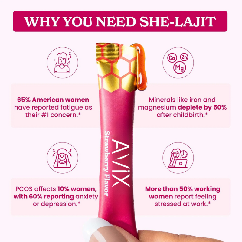 SHE-lajit Honey Sticks - 30 Day Supply